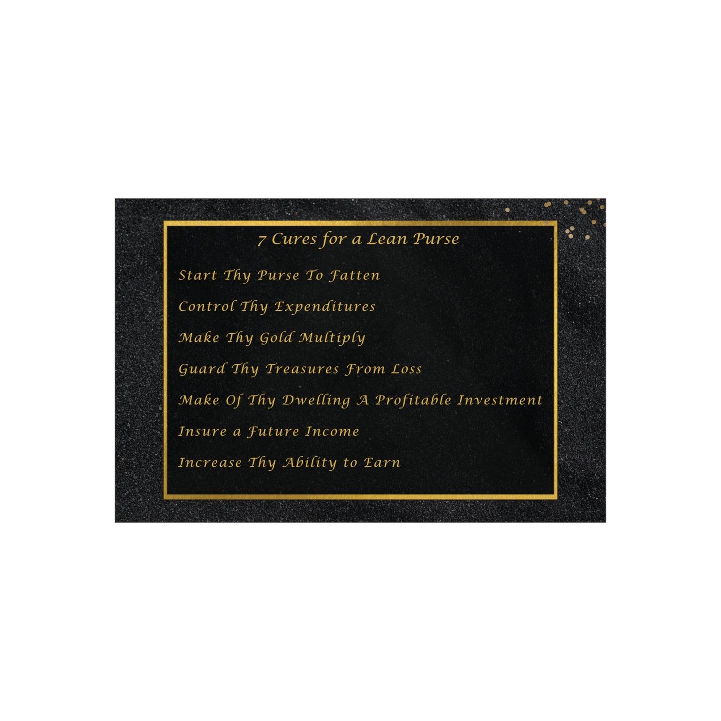 "7 Cures" Wall Art