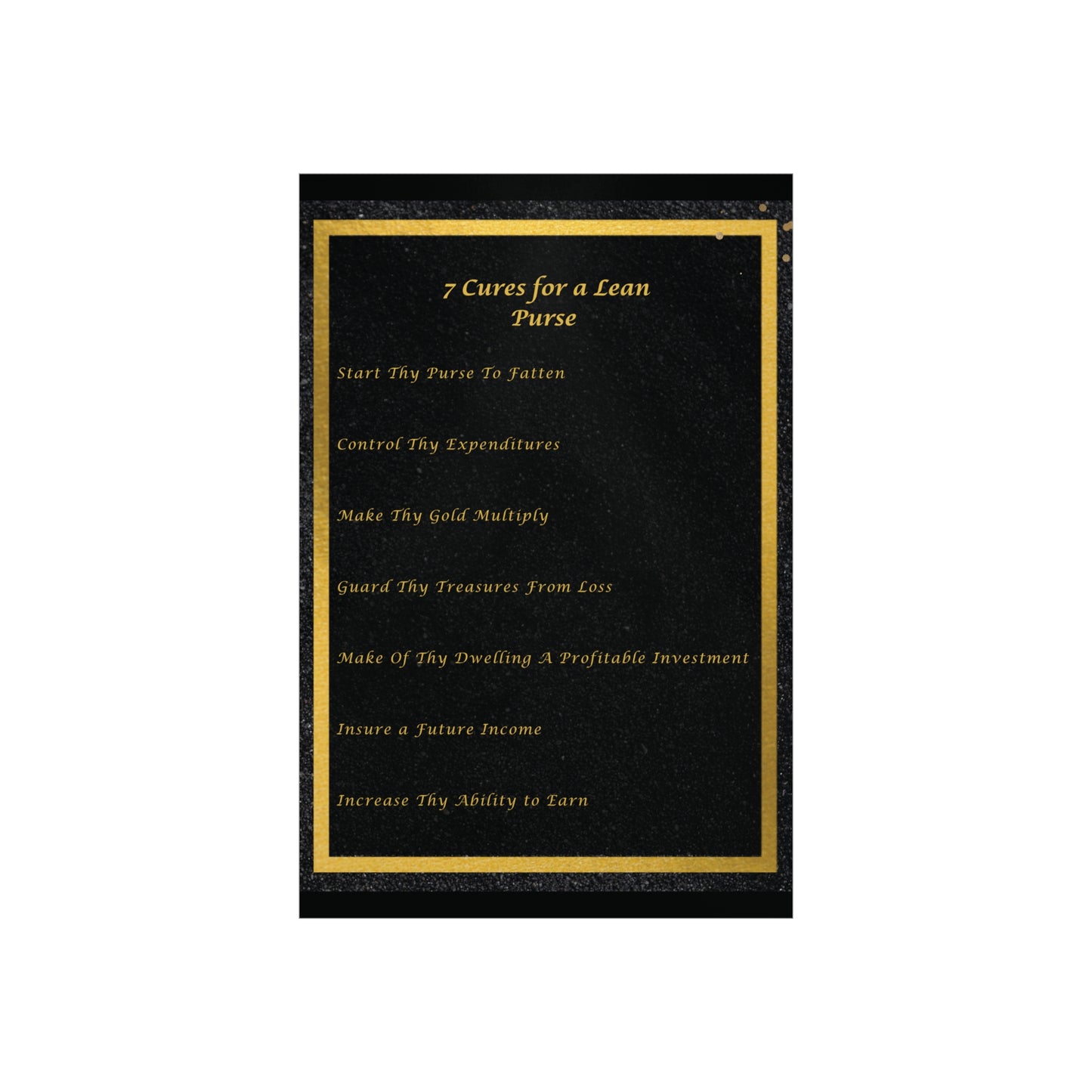 "7 Cures" Wall Art