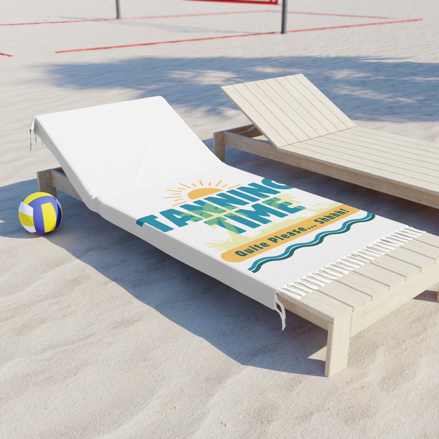 "Tanning Time" Boho Beach Towel