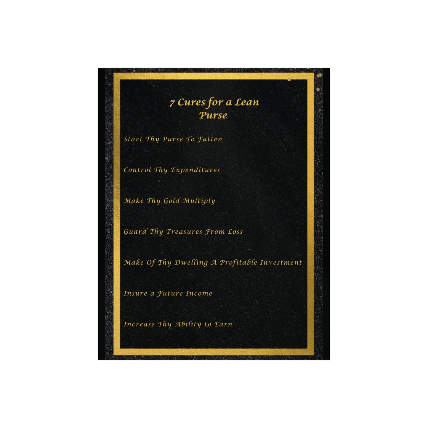 "7 Cures" Wall Art