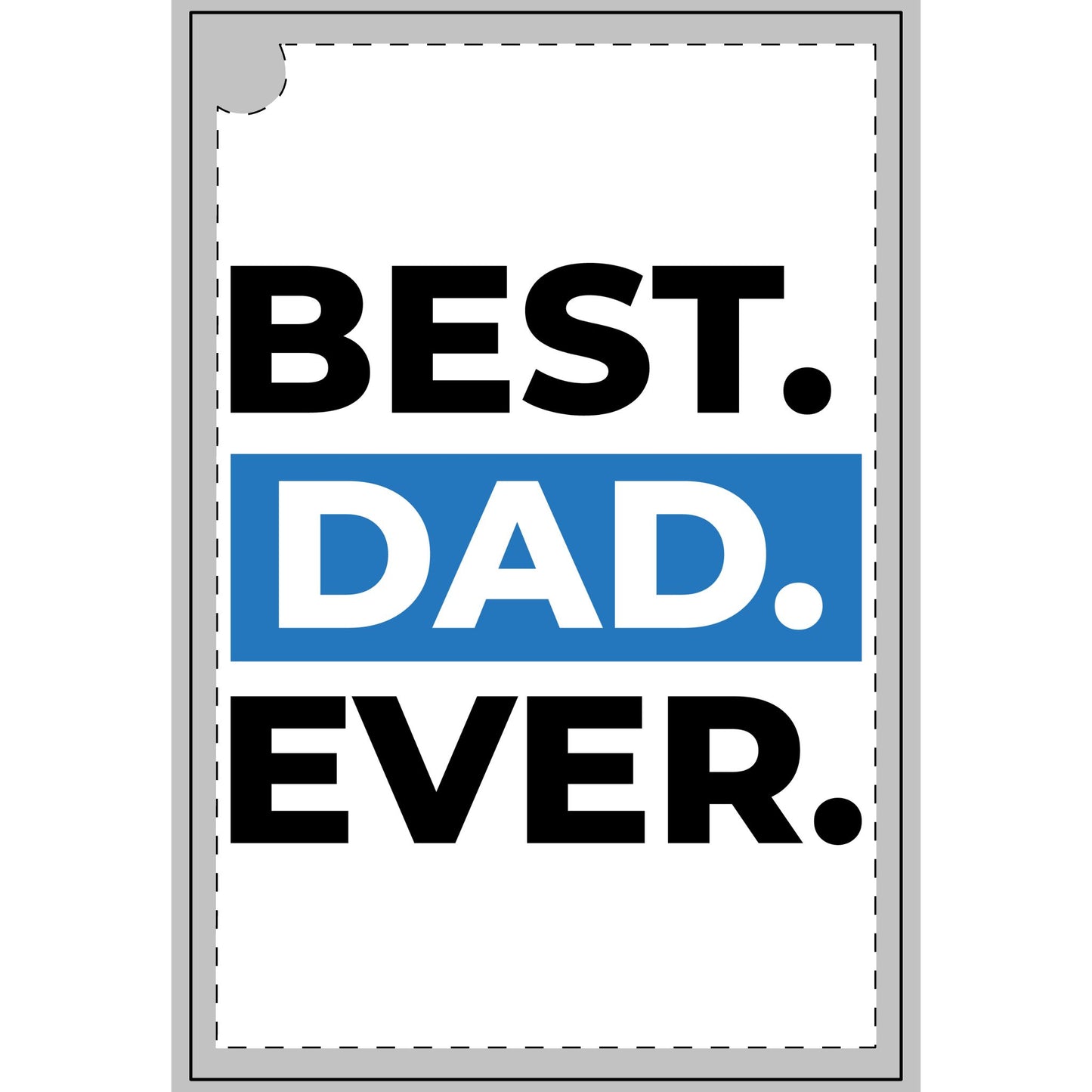 Best Dad Ever Golf Towel