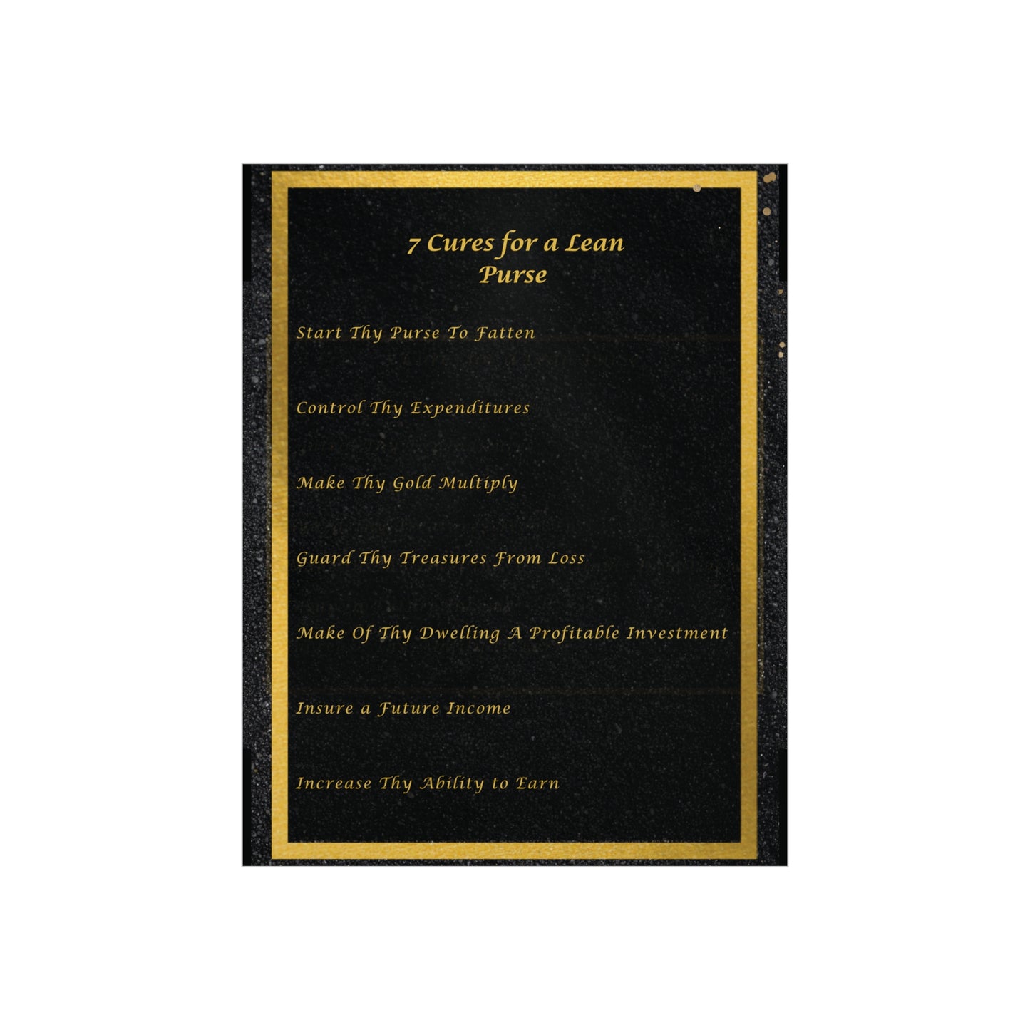 "7 Cures" Wall Art