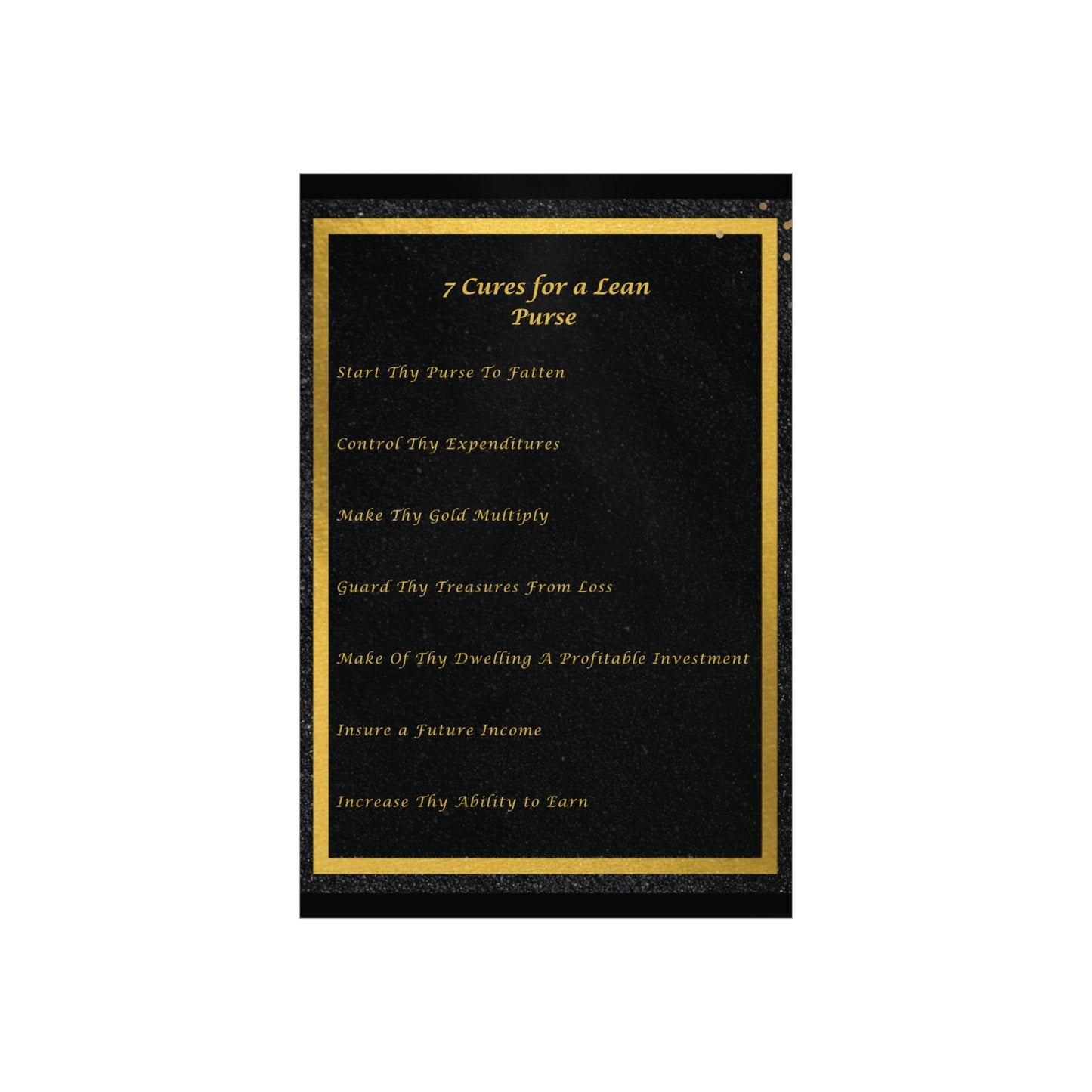 "7 Cures" Wall Art