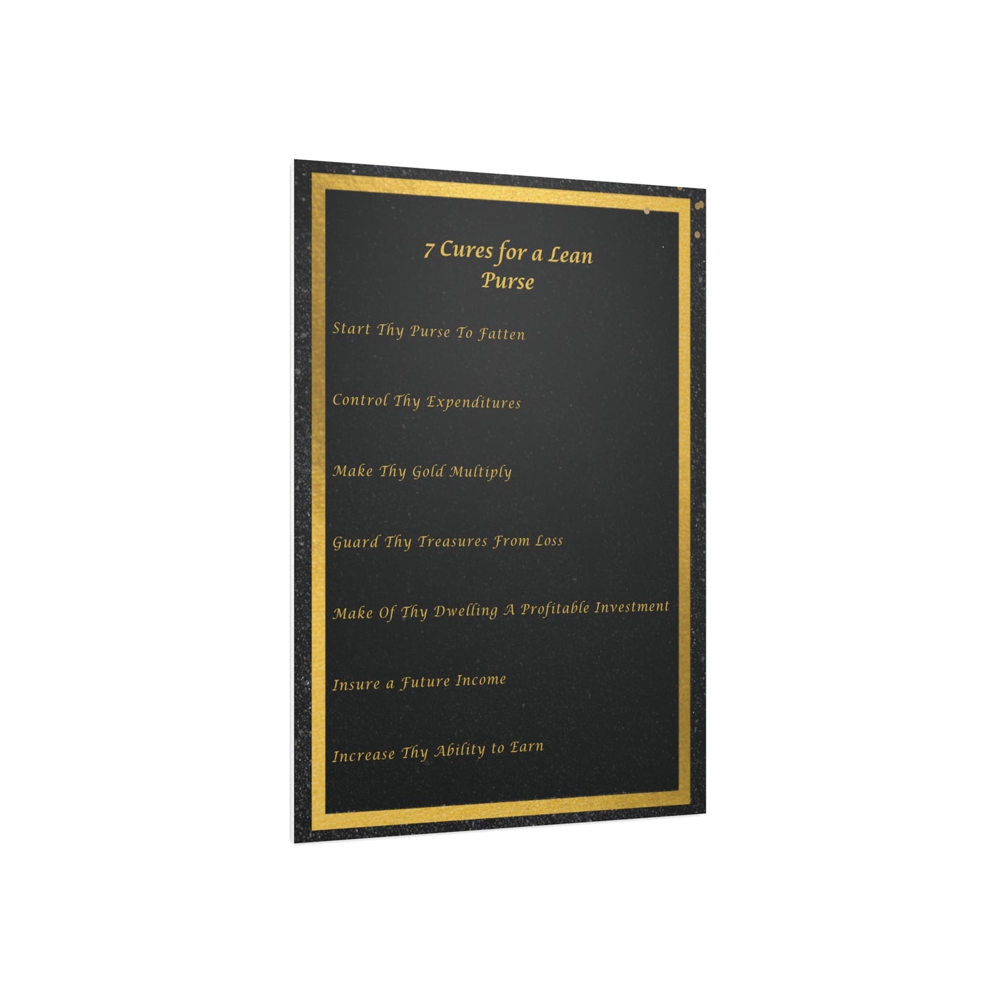 "7 Cures" Wall Art