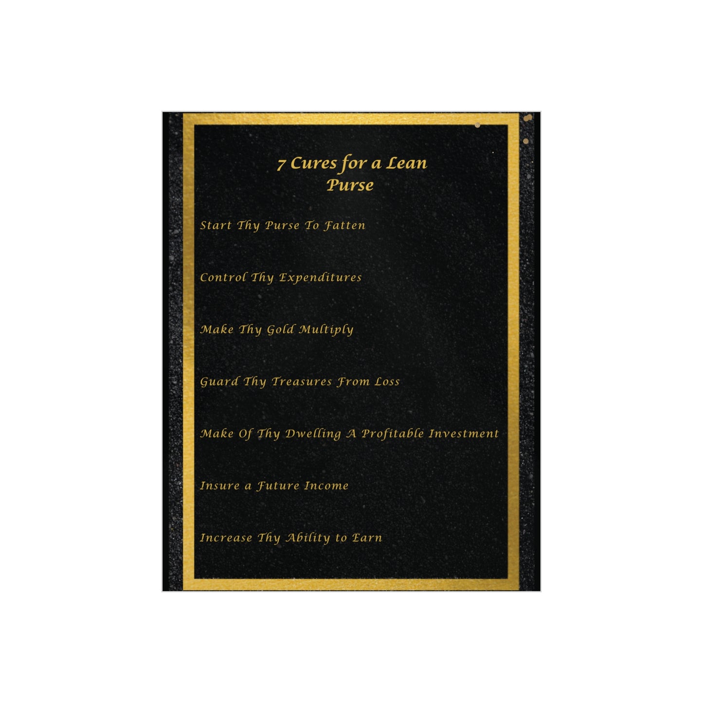 "7 Cures" Wall Art