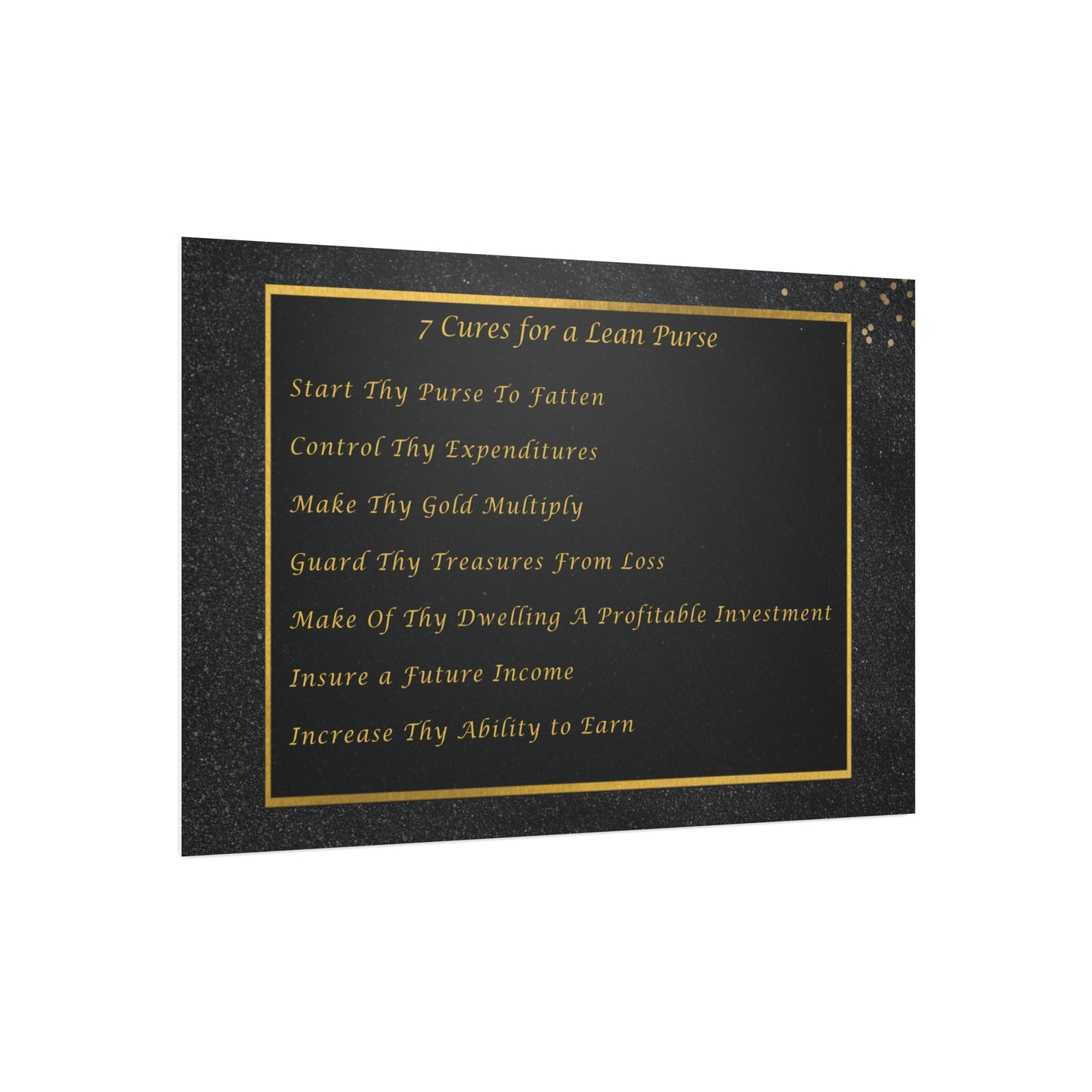 "7 Cures" Wall Art