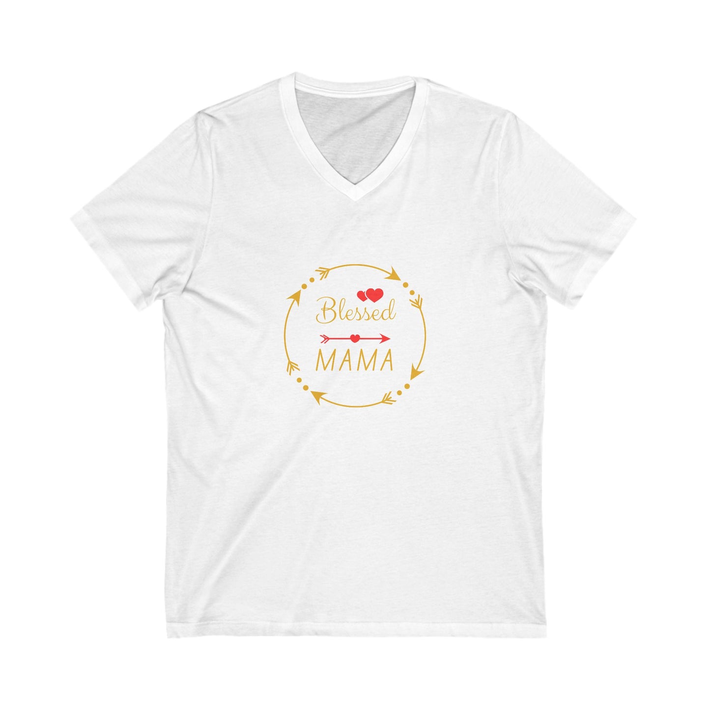 "Blessed Mama" V-neck Tee