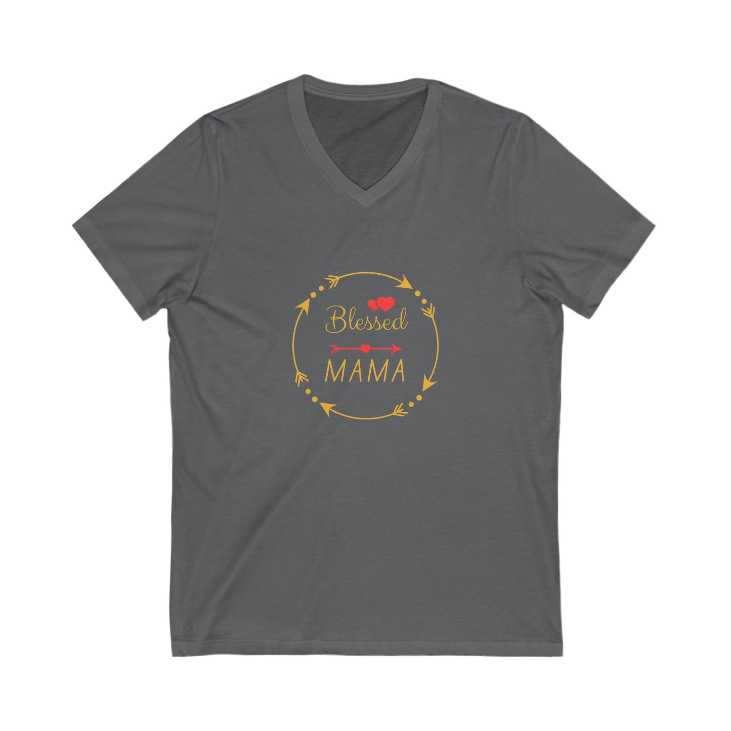 "Blessed Mama" V-neck Tee