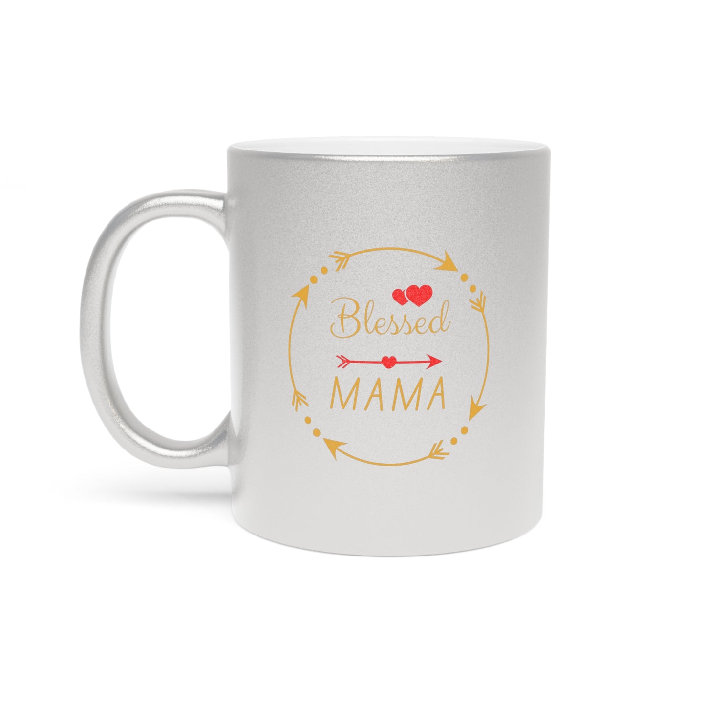 "Blessed Mama" Metallic Mug