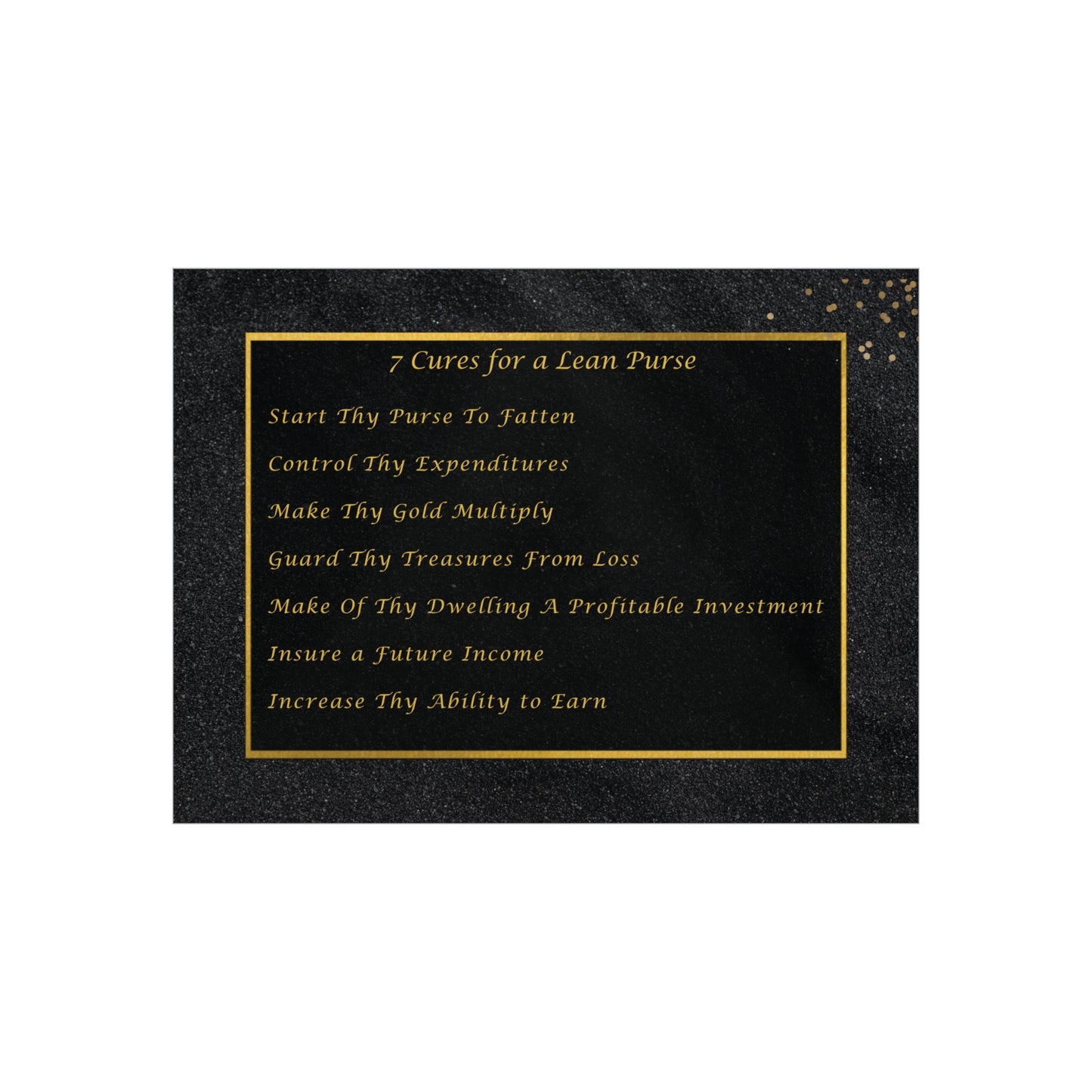 "7 Cures" Wall Art