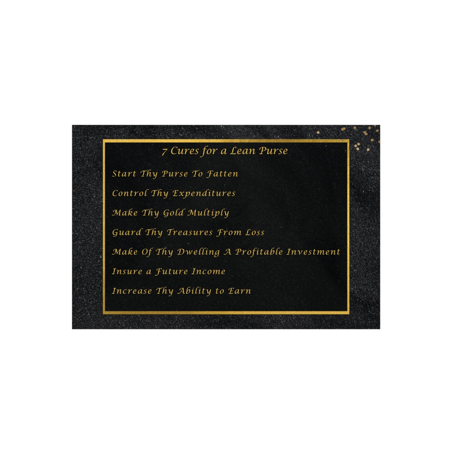 "7 Cures" Wall Art