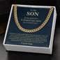 To My Son | Cuban Link Chain