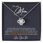 To My Mom | Love Knot Necklace.