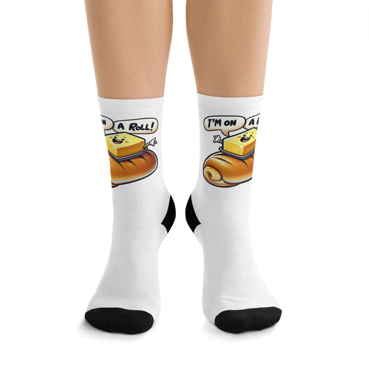 "I'm On A Roll!" Graphic Socks