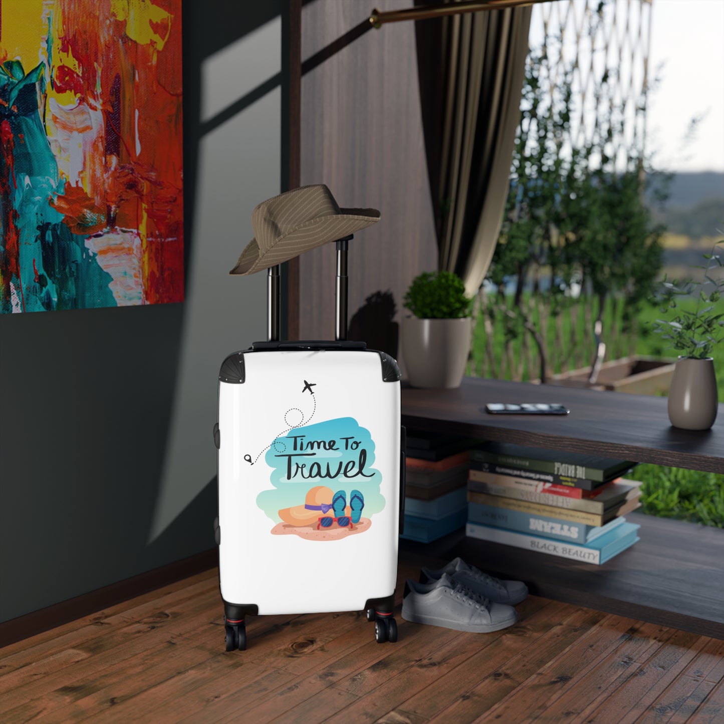 "Time To Travel" Suitcase