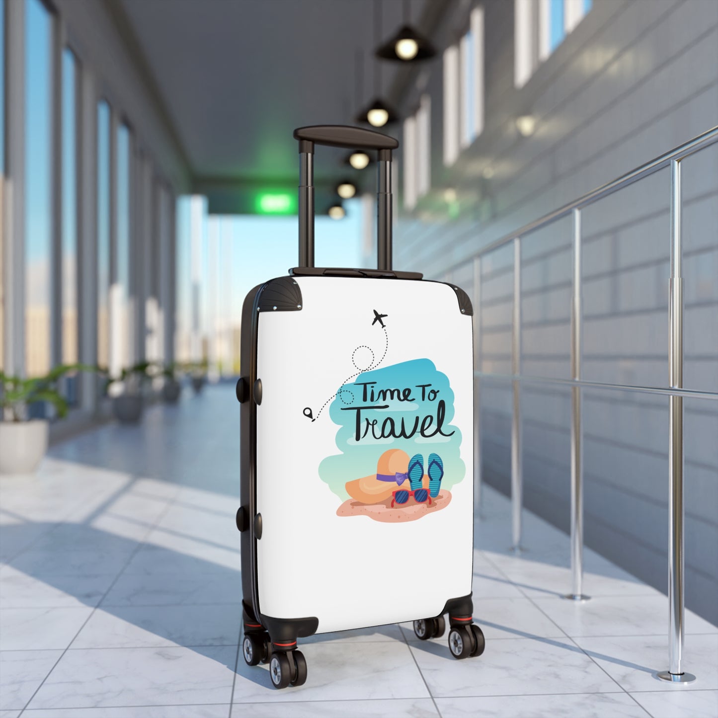 "Time To Travel" Suitcase