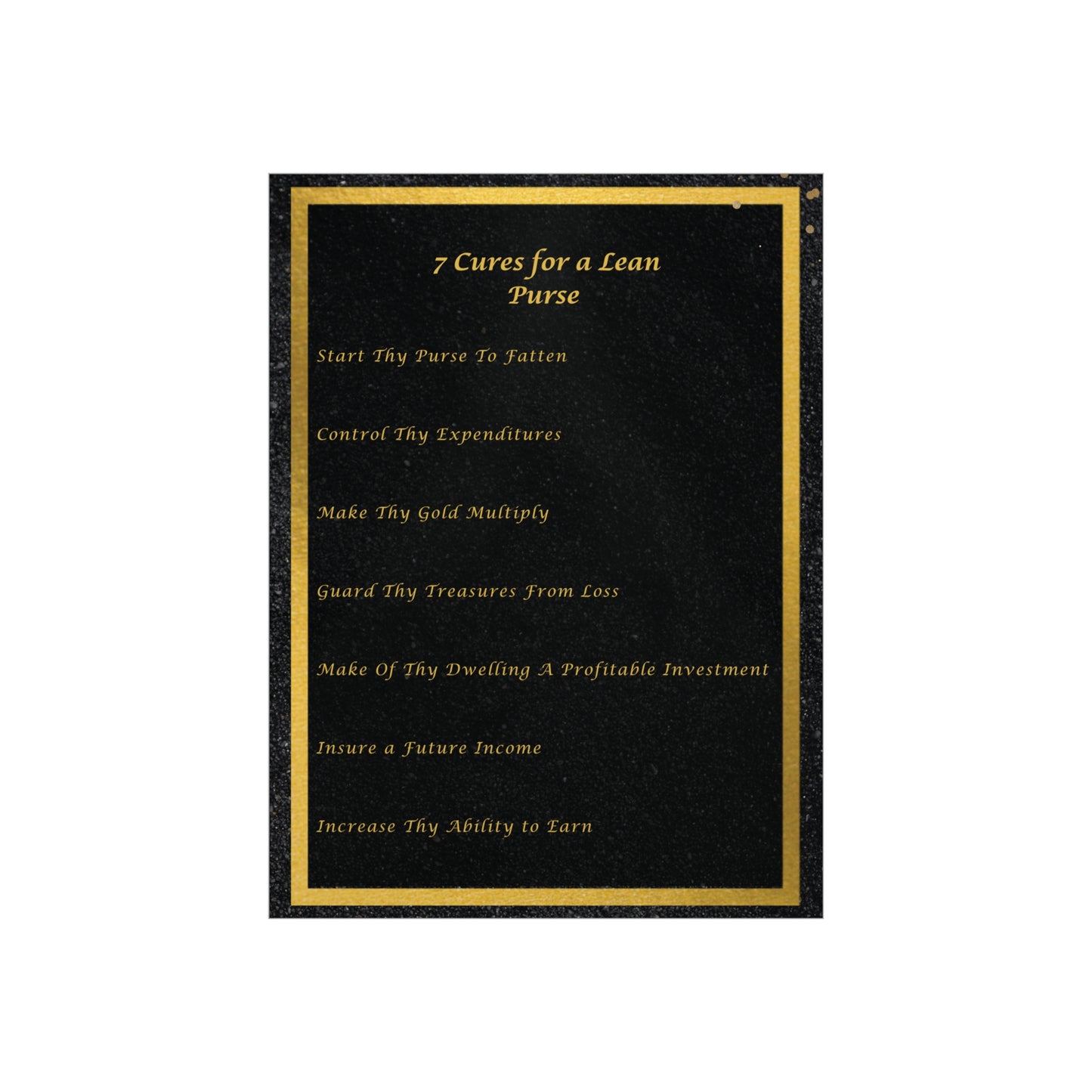 "7 Cures" Wall Art