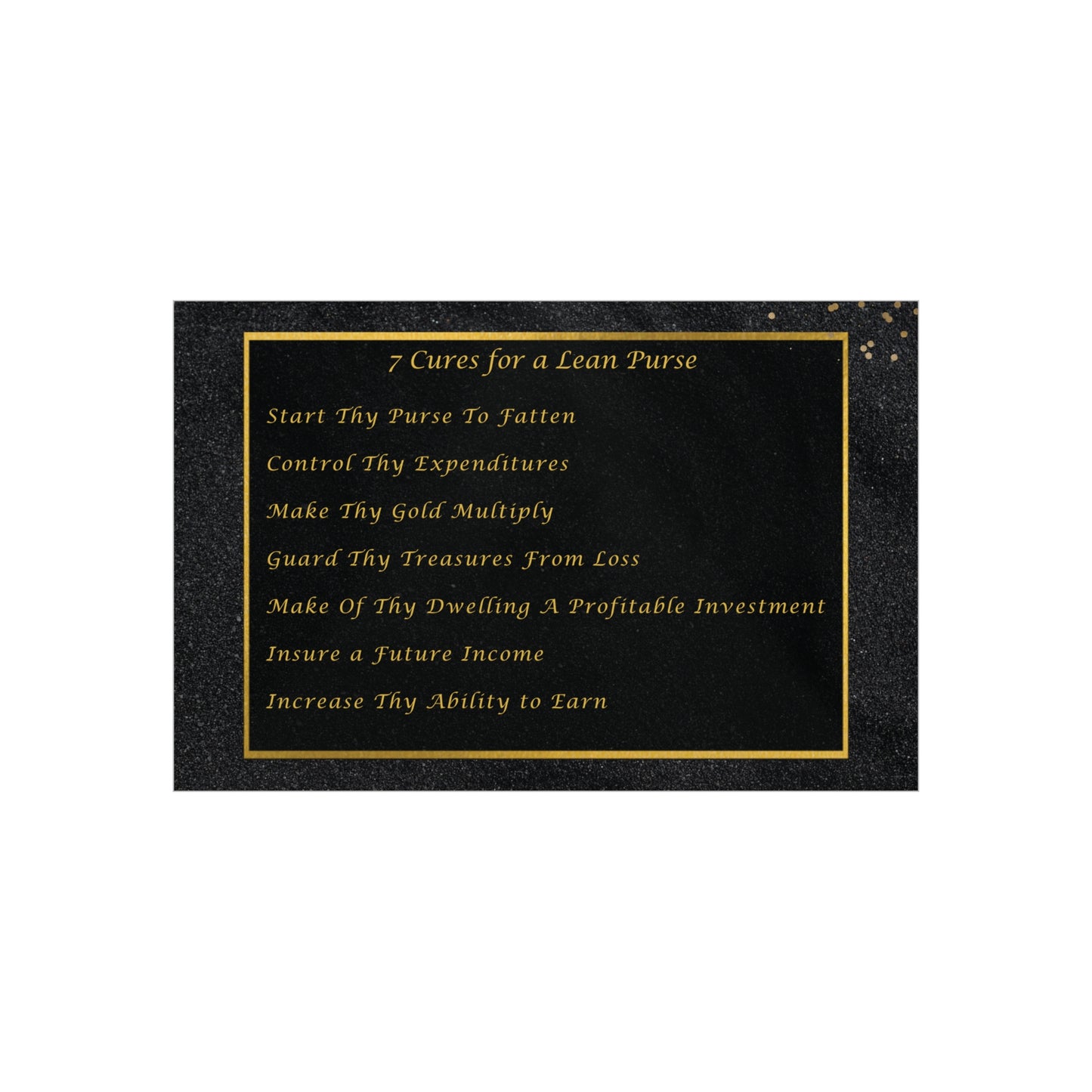 "7 Cures" Wall Art