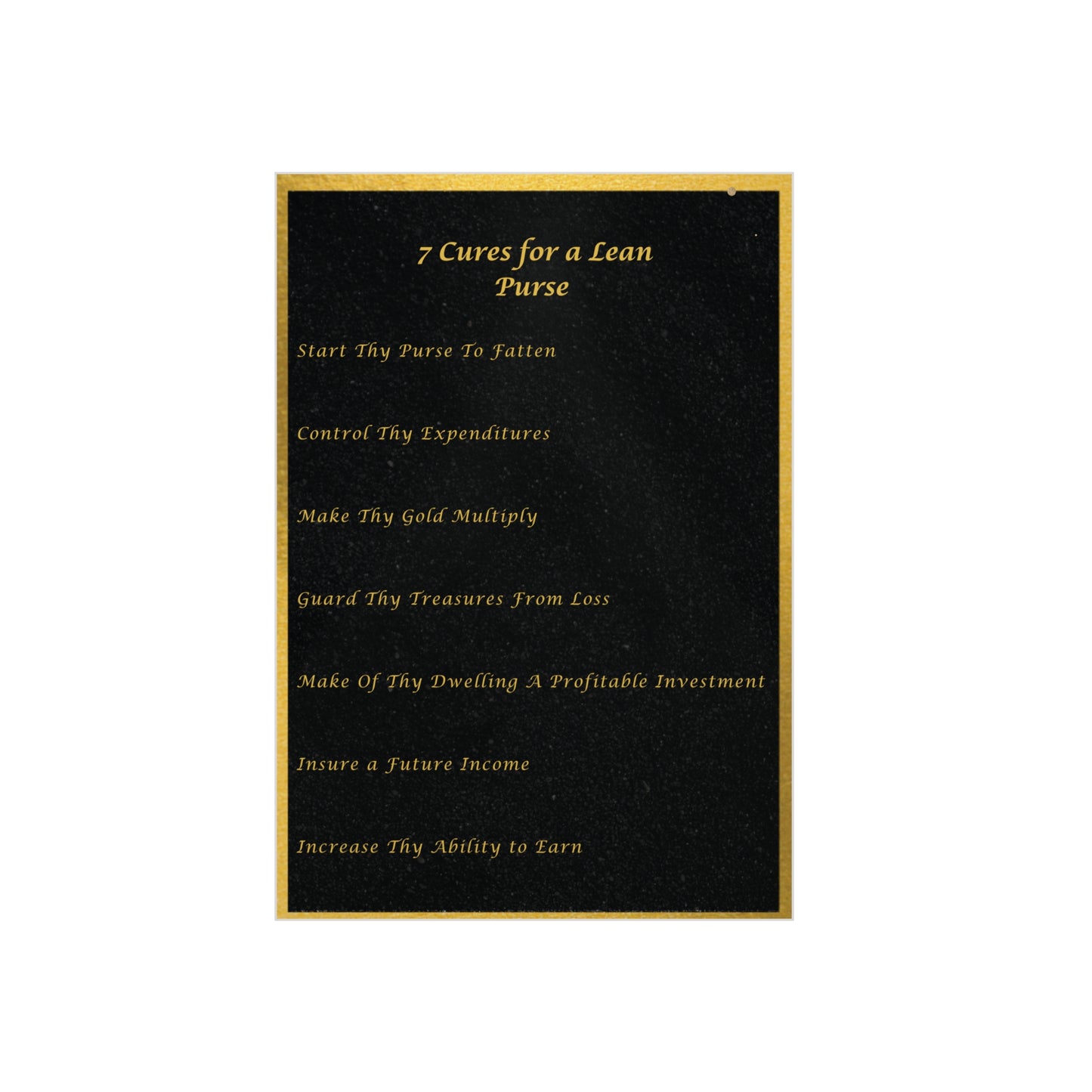 "7 Cures" Wall Art