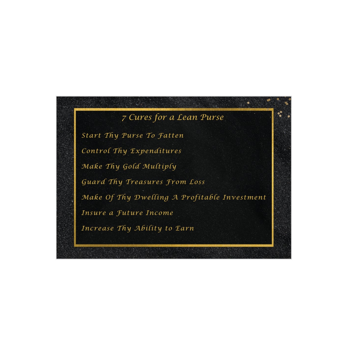 "7 Cures" Wall Art