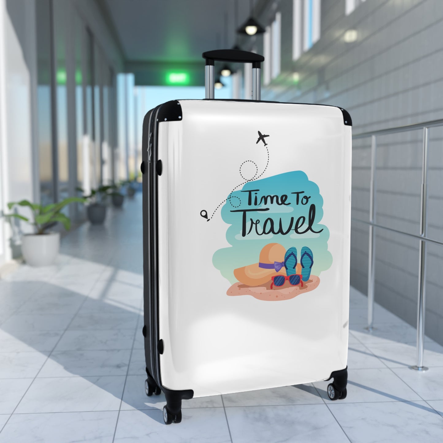 "Time To Travel" Suitcase