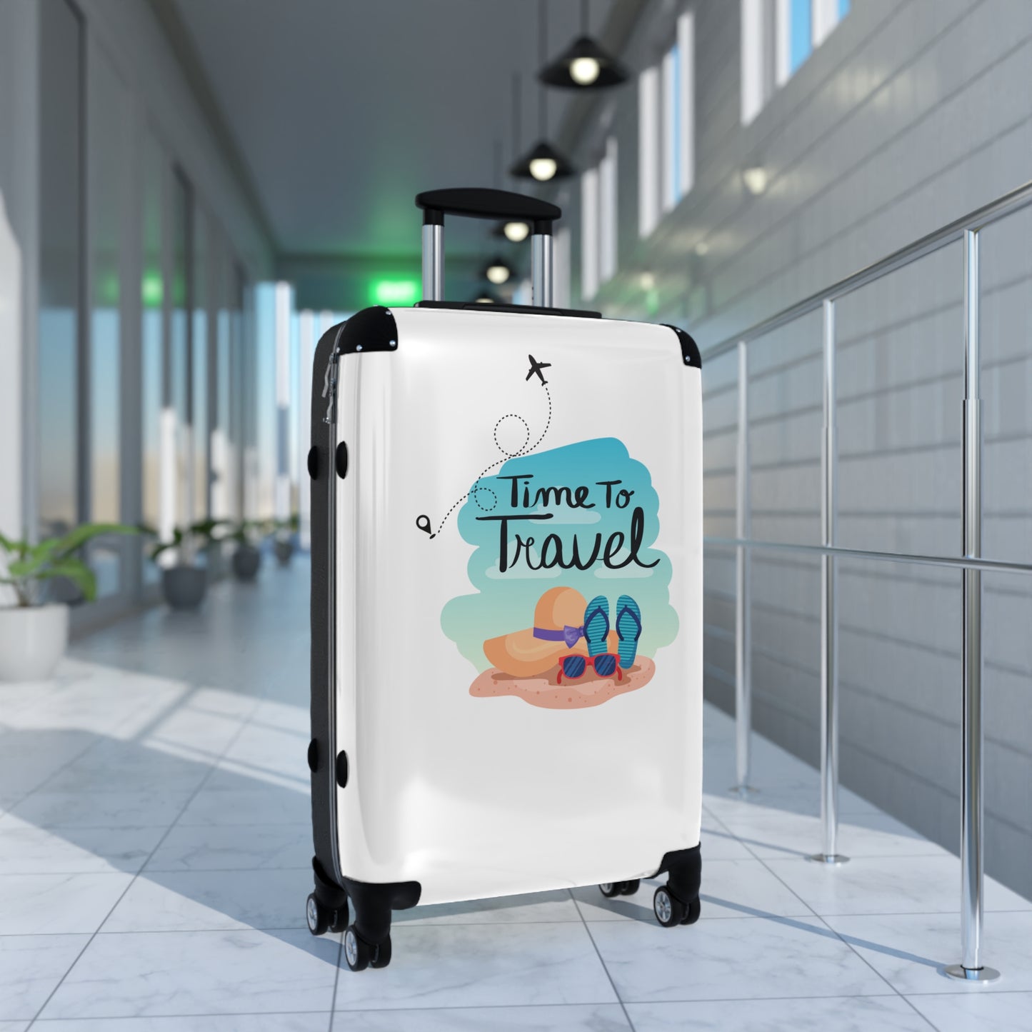 "Time To Travel" Suitcase