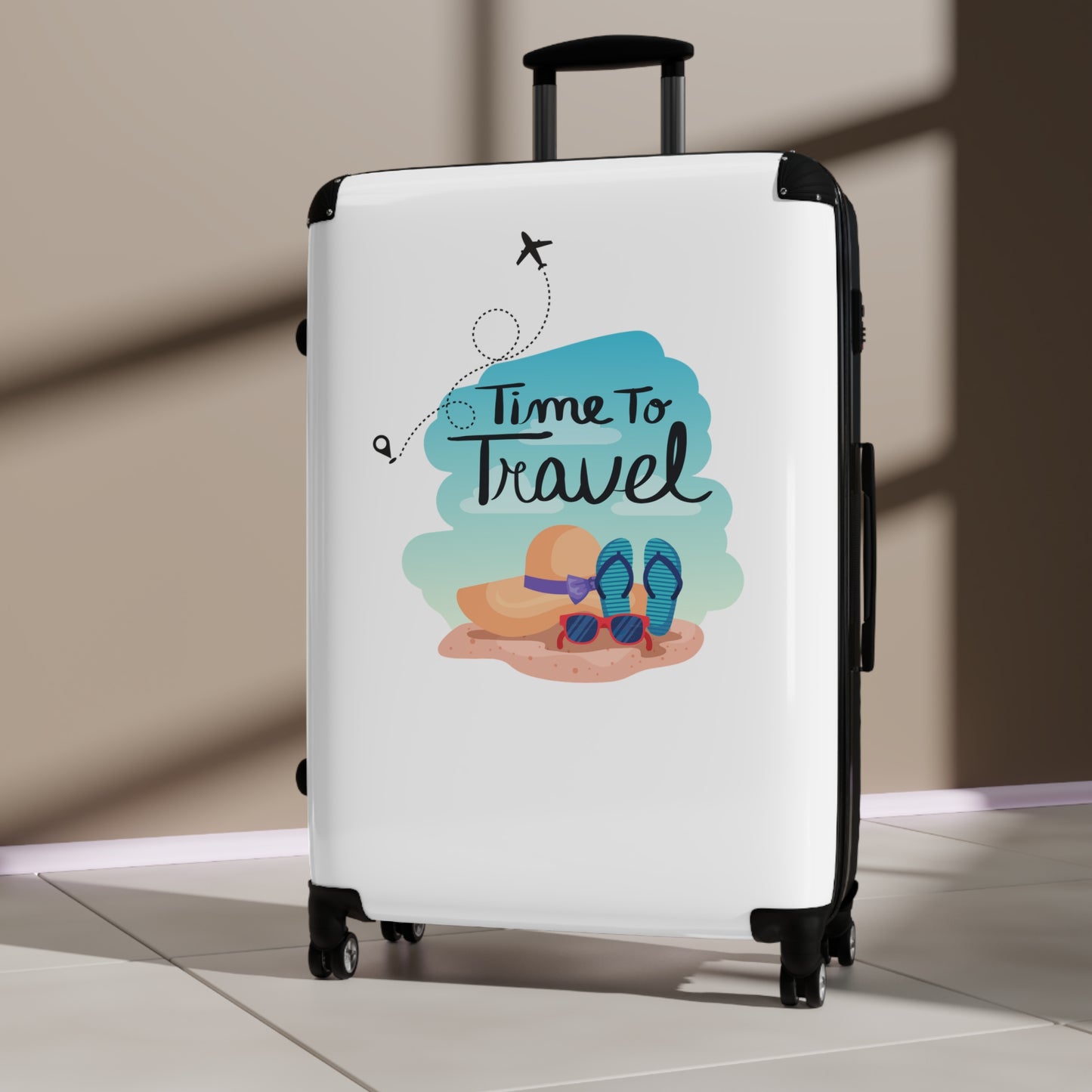 "Time To Travel" Suitcase