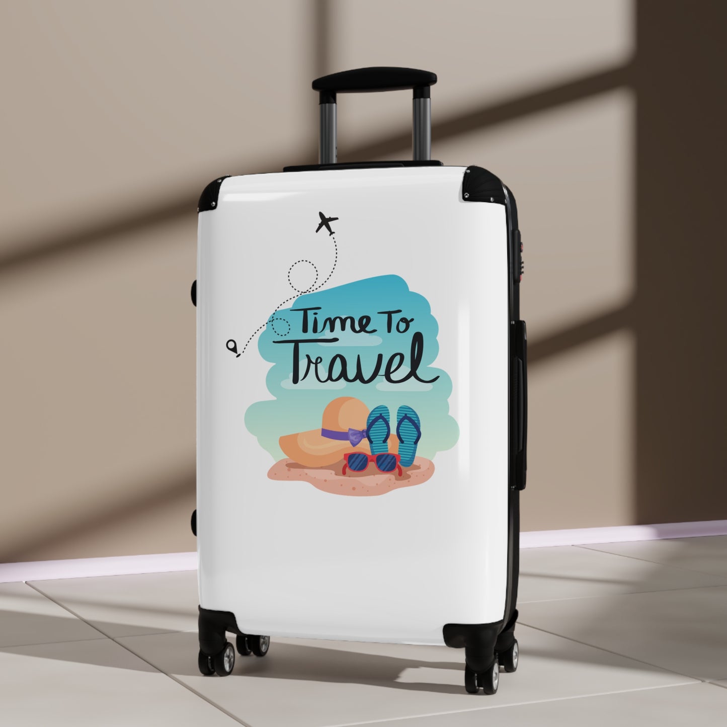 "Time To Travel" Suitcase