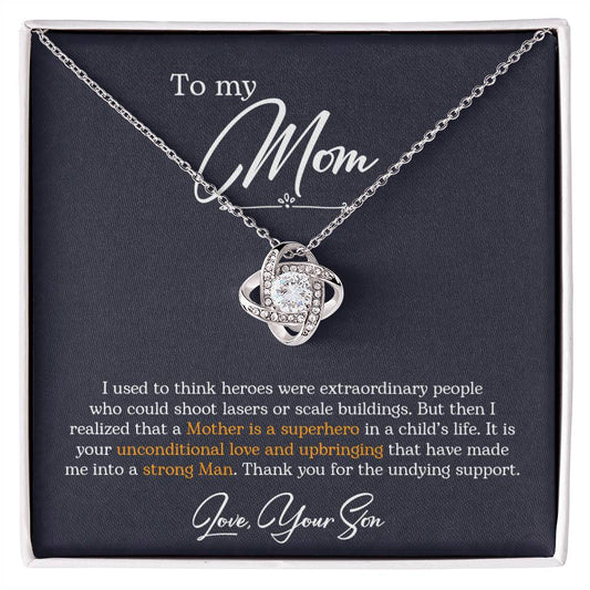 To My Mom | Love Knot Necklace.